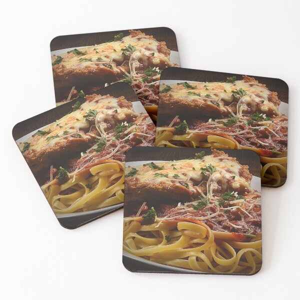 Item preview, Chicken Parmesan with Fettuccine Noodles designed and sold by NerdyByDesign.
