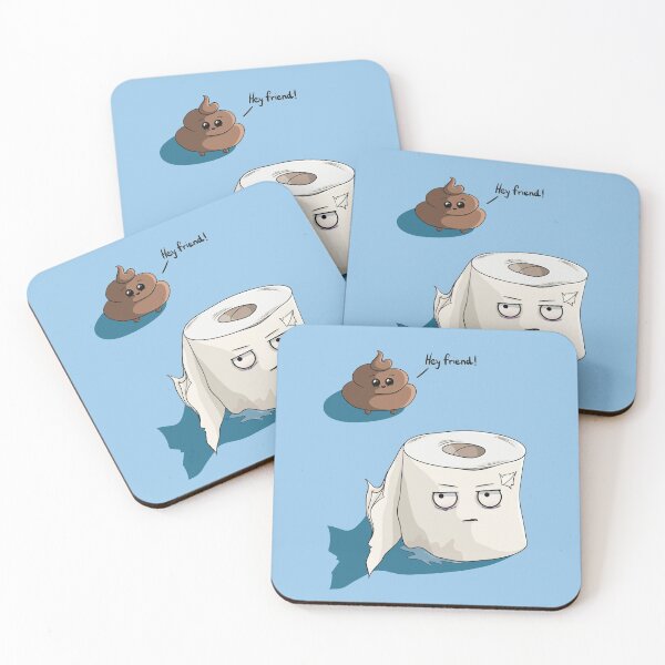 Item preview, Hey friend toilet paper poop designed and sold by huesaber.
