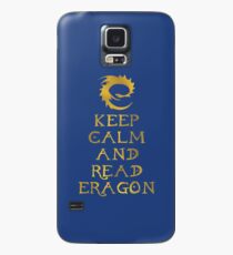 Keep calm and read Eragon (Gold text) Case/Skin for Samsung Galaxy
