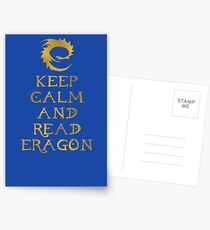 Keep calm and read Eragon (Gold text) Postcards