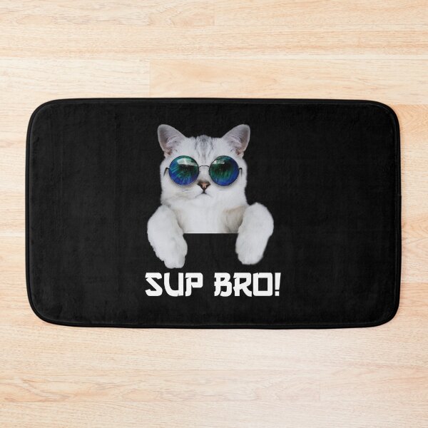 Item preview, savage cat says sup bro designed and sold by foxcart.