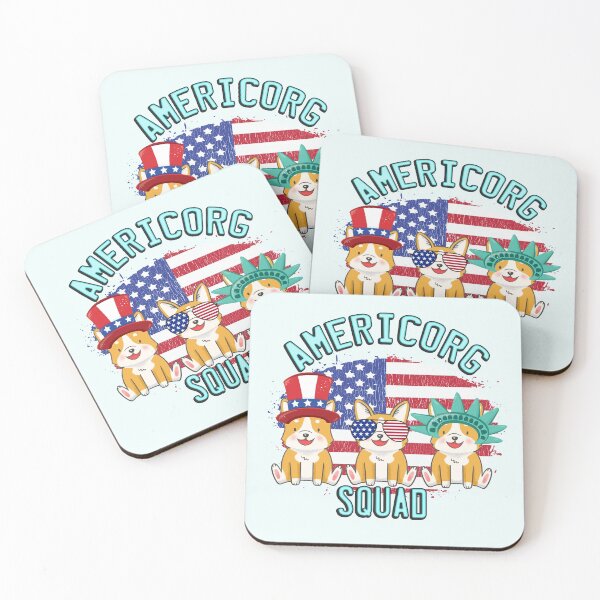 Item preview, Americorg America Corgi Fourth of July Independence Day designed and sold by Nzgiftsandmore.