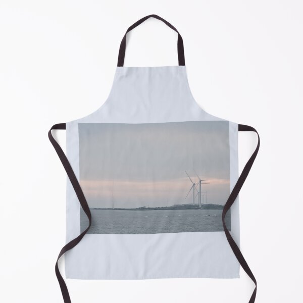 Item preview, Windmill scenery at sunrise in the eastern sea of Jeju, Jeju Island.Korea. designed and sold by human8891.