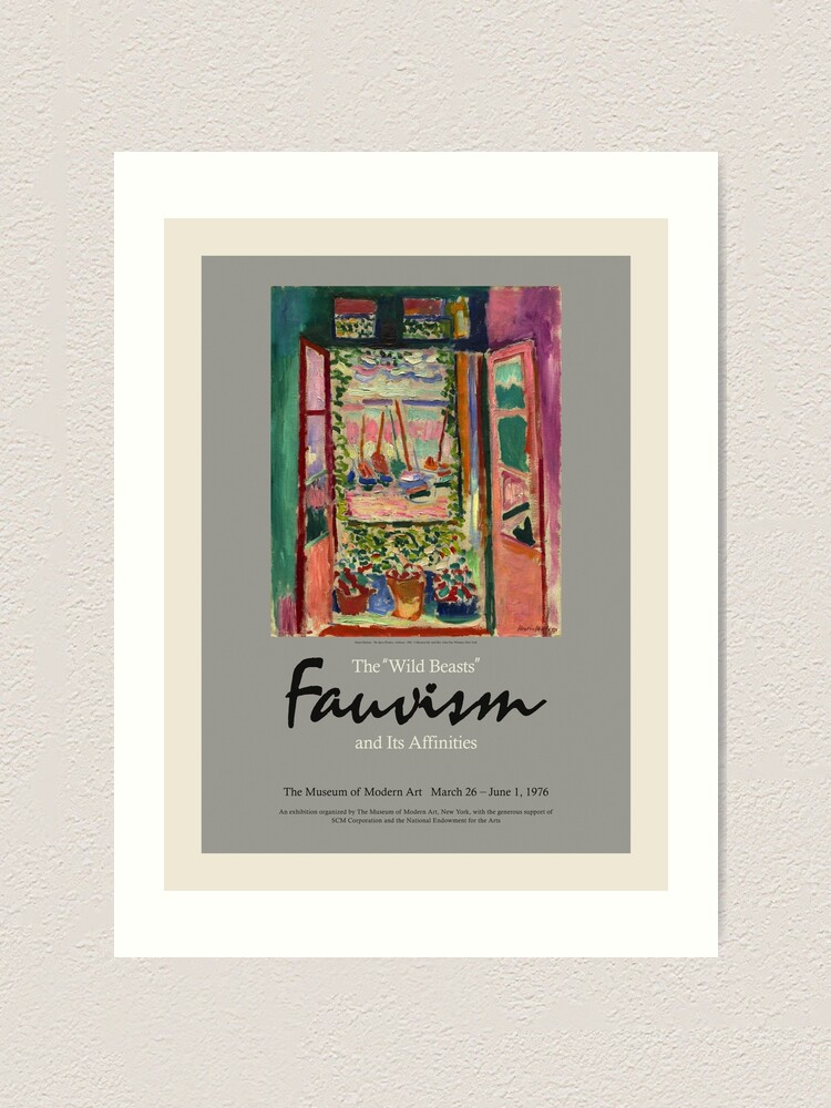 Vintage 1976 Derain French Gallery Exhibition Poster Vintage 1976 Derain French Gallery Exhibition Poster