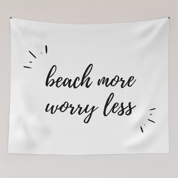 Item preview, beach more worry less - beach designed and sold by SunsetCloud.