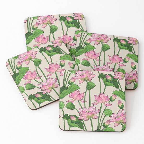 Aperçu de l'œuvre Motif de fleurs de lotus créée et vendue par Ayesha Saleem.
