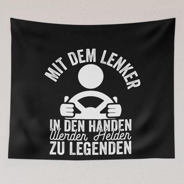 Item preview, MIT DEM LENKER IN DEN HAeNDEN WERDEN HELDEN ZU LEG designed and sold by Spirit-Designs.