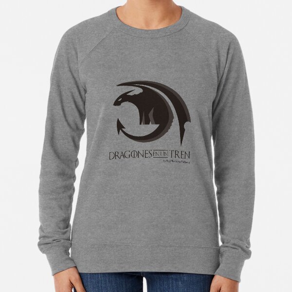 Dragons on a Train Lightweight Sweatshirt