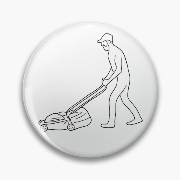 Item preview, Line art lawn mower  designed and sold by Antiope33.
