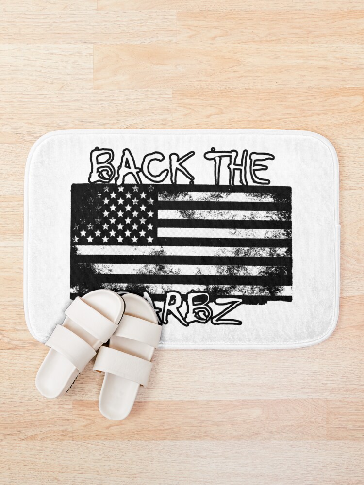 Thumbnail 1 of 6, Bath Mat, Back The Barbz designed and sold by RagnarHouse.