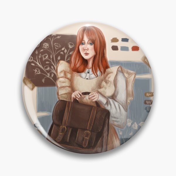 Item preview, Cute girl in school uniform with bag and plants in pastel colors designed and sold by darkmoonlight-.