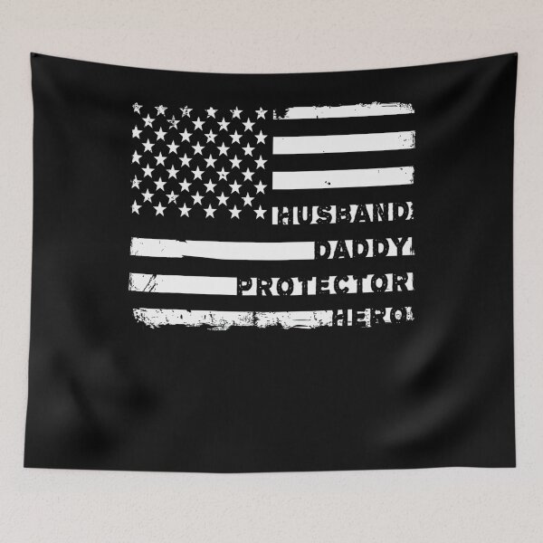 Item preview, Mens Mens Husband Daddy Protector Hero Fathers Day Flag designed and sold by BegayStore.