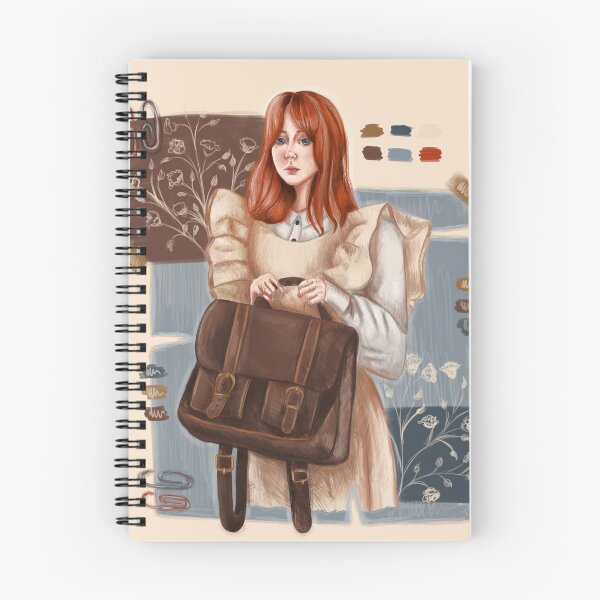 Item preview, Cute girl in school uniform with bag and plants in pastel colors designed and sold by darkmoonlight-.