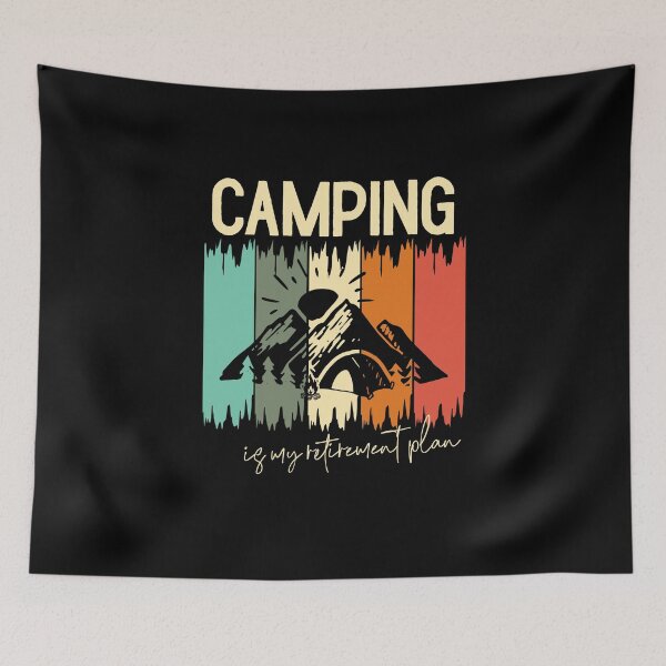 Item preview, Camping is my retirement plan retro | Camping camper |  Love camping designed and sold by Violet Treasures.