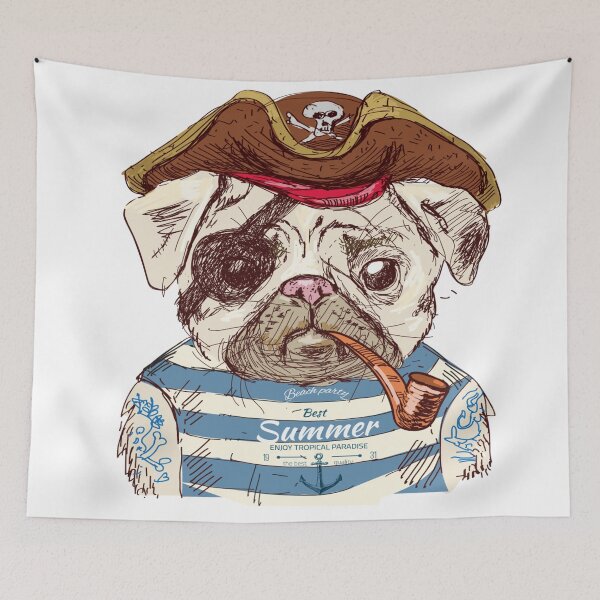 Item preview, Cute pirate dog designed and sold by big family.