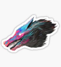 Color Wolf Sticker
