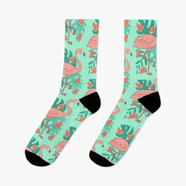 Item preview, Cute summer flamingo and watermelon - Adorable designed and sold by Patrick Gervacio.