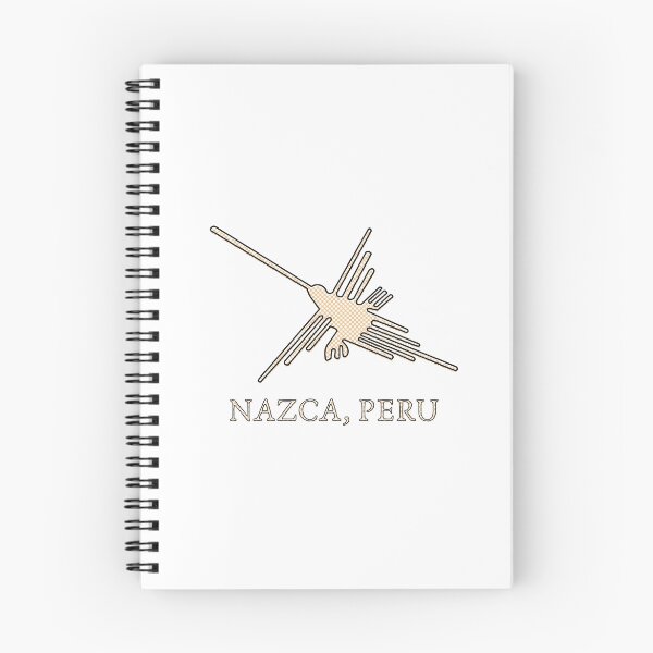 Artikelvorschau, Nazca Hummingbird Geoglyph Newsprint entworfen und verkauft von Almdrs.