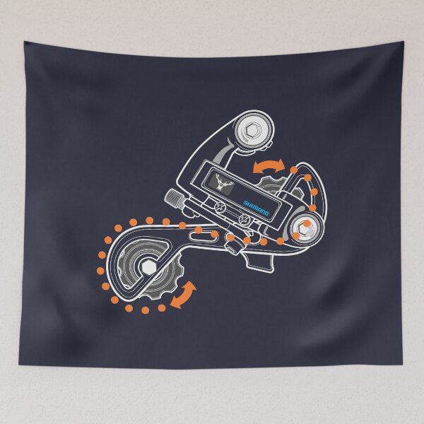 Item preview, Japanese Derailleur Gears Annotated White designed and sold by Dr Ed.