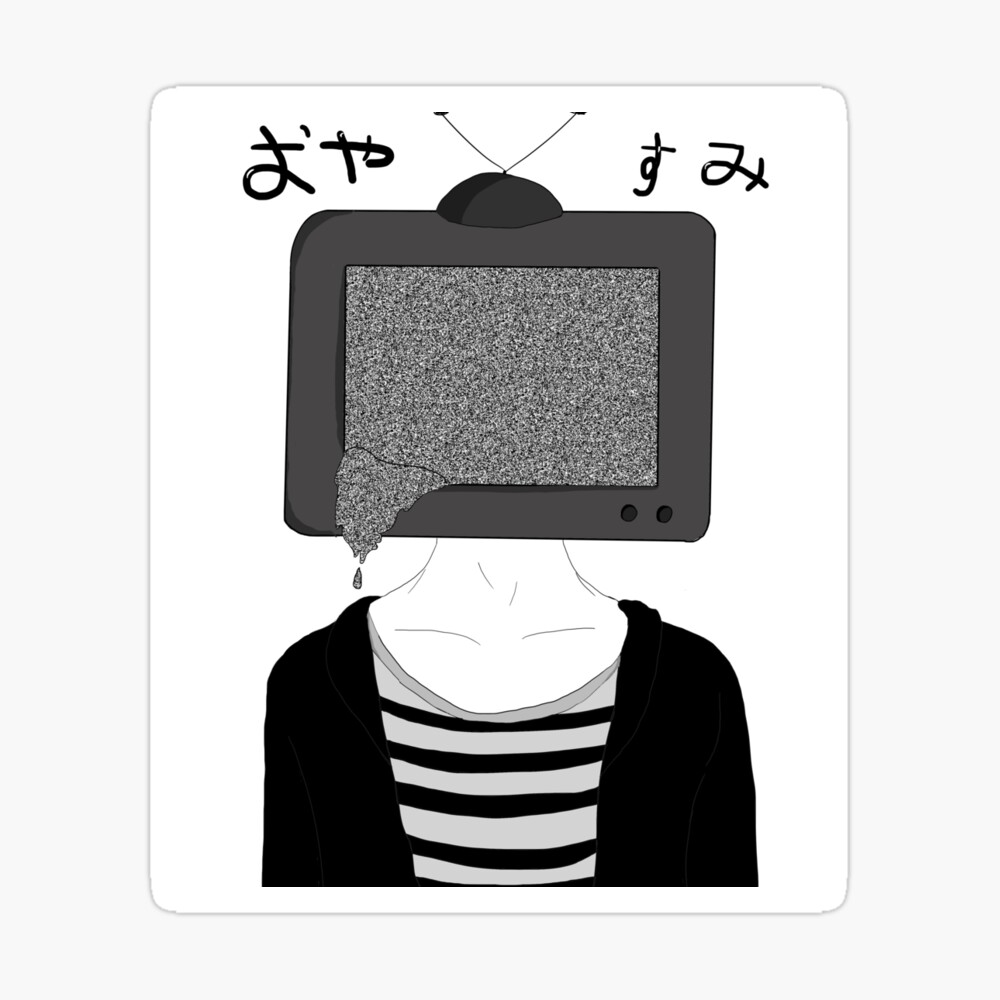 TV Head Anime Boy Spiral Notebook for Sale by mewccin  Redbubble