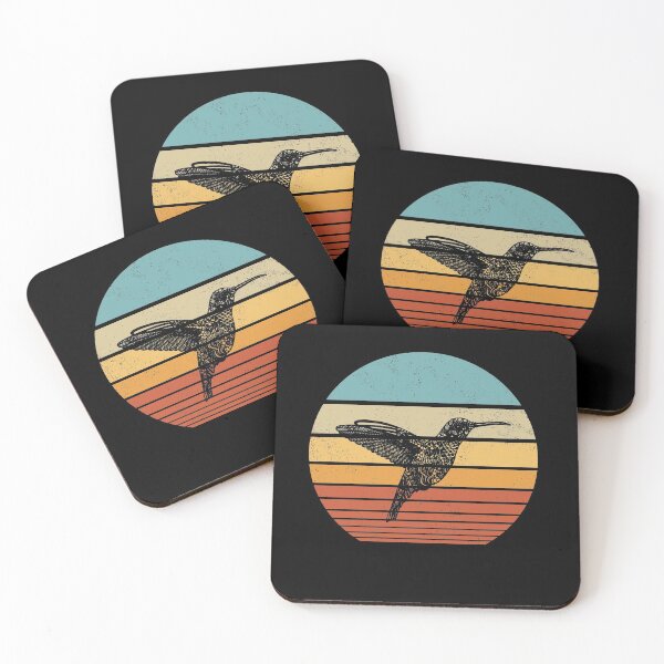 Item preview, Hummingbird Sunset Vintage Retro  designed and sold by roocky.