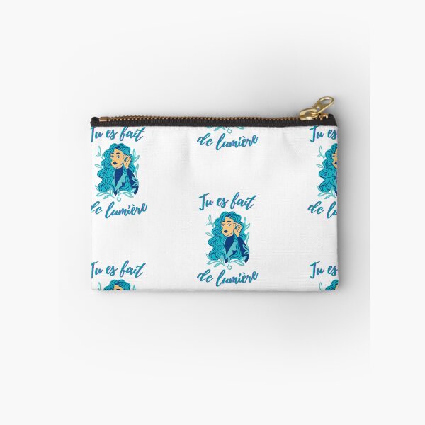 Item preview, You are made of light - french language words theme gifts (aqua blue) designed and sold by RebelliousRosee.