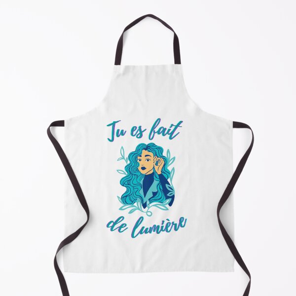Item preview, You are made of light - french language words theme gifts (aqua blue) designed and sold by RebelliousRosee.