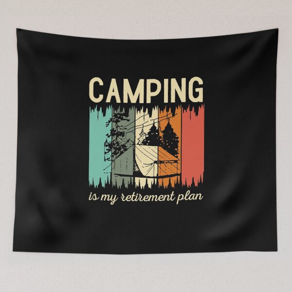 Item preview, Camping is my retirement plan retro | Camping camper |  Love camping designed and sold by Violet Treasures.