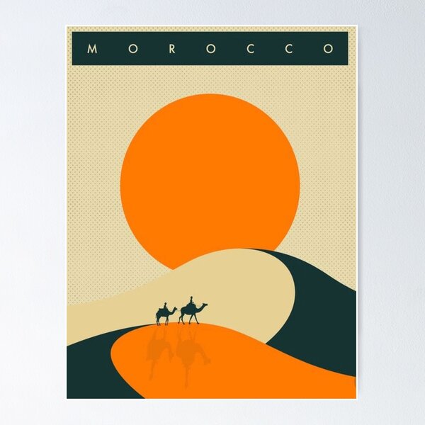 Item preview, Morocco travel poster designed and sold by likiska.
