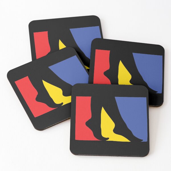 Item preview, Abstract silhouette, negative space, primary colors #1 designed and sold by Ricogfx.