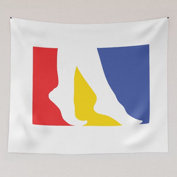 Item preview, Abstract silhouette, negative space, primary colors #1 designed and sold by Ricogfx.