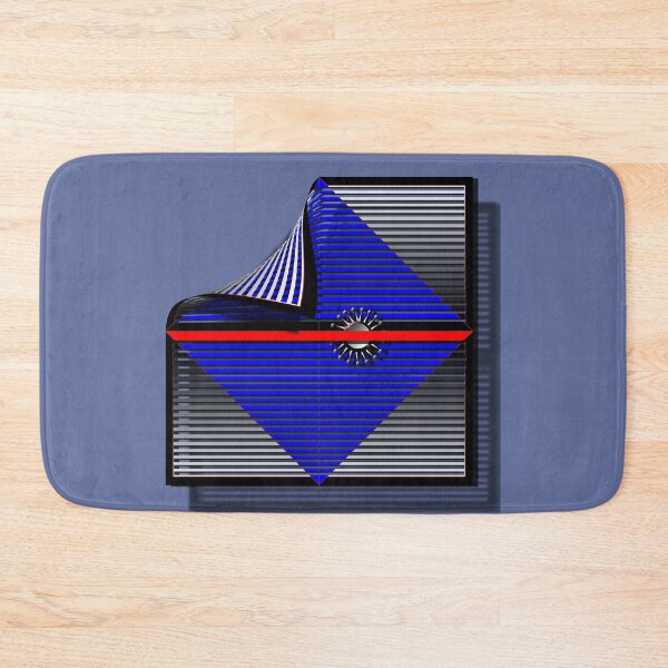 Item preview, Square, corona, grid, shadow, (430) (blue, red,) decorative, digital, colorful, abstract, designed and sold by Paszkan.
