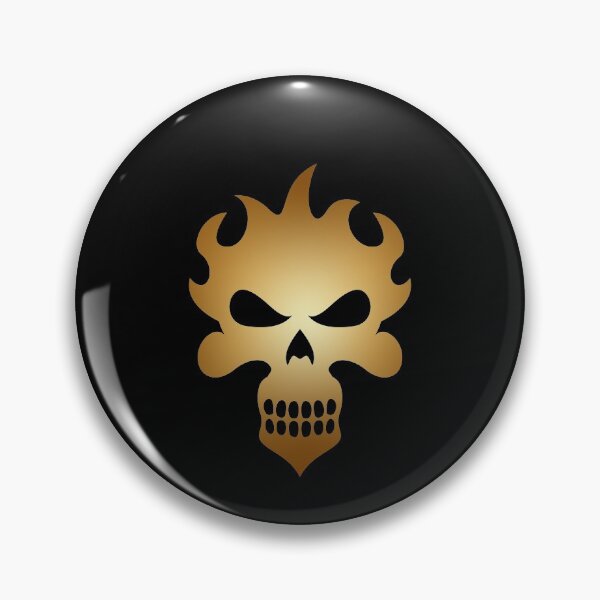 Item preview, Cool Scary Skull In Shiny Gold Color  designed and sold by NECHSTORE.