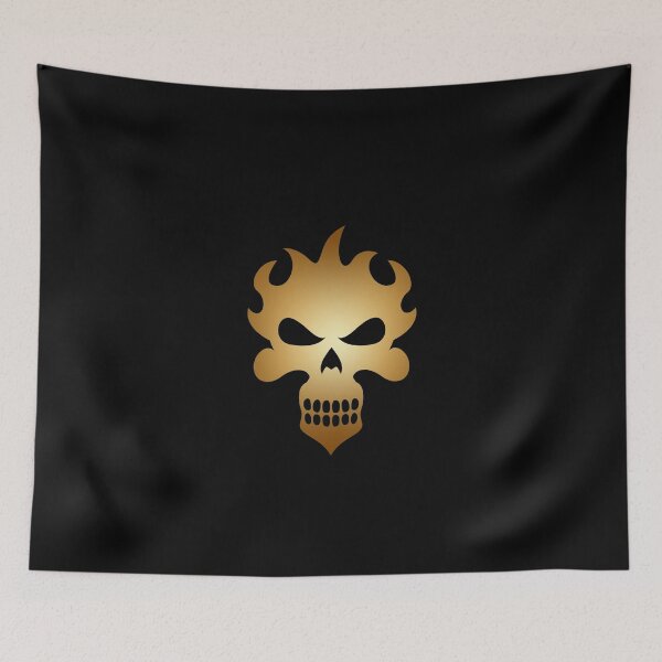 Item preview, Cool Scary Skull In Shiny Gold Color  designed and sold by NECHSTORE.