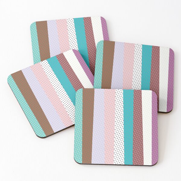 Item preview, multicolored stripes and dots designed and sold by Laura-Arbol.