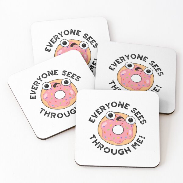 Item preview, Everyone Sees Through Me Funny Donut Puns  designed and sold by punnybone.