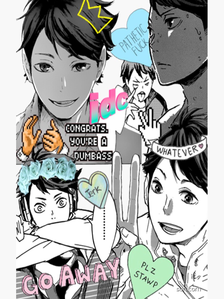 Haikyuu Oikawa Tooru Collage Sticker For Sale By Sunicorn Redbubble 8669