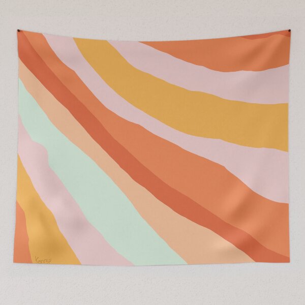 Item preview, Orange citrun abstract shapes designed and sold by KennyLucky.
