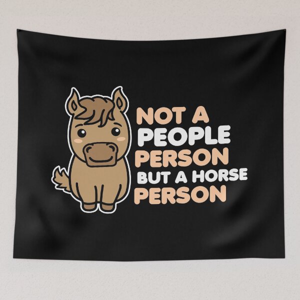 Item preview, Not a people person but a horse person designed and sold by 23mangoes.