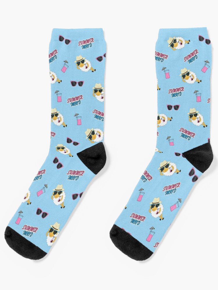 Blue Sheep Animal Socks