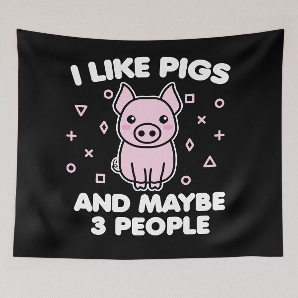 Item preview, I like pigs and maybe 3 people designed and sold by 23mangoes.