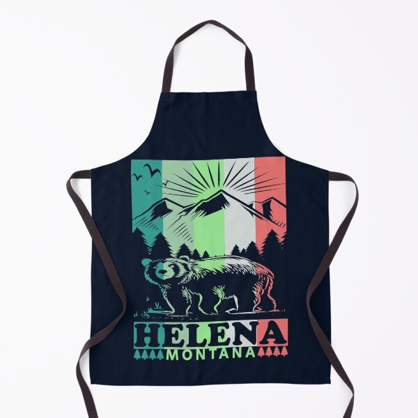 Item preview, Helena Montana Retro Mountain Bear designed and sold by Home-Spirit.