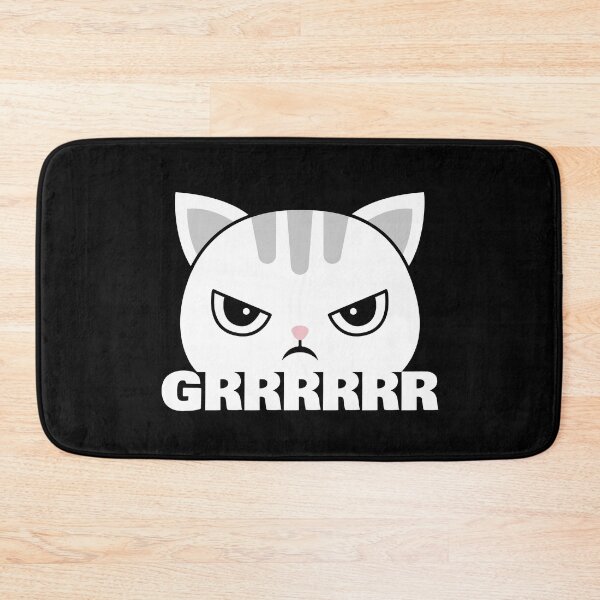 Item preview, Angry cute cat growling designed and sold by foxcart.