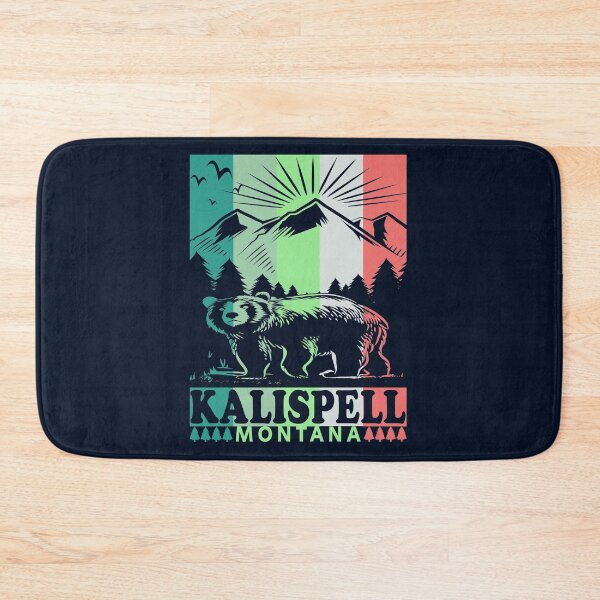 Item preview, Kalispell Montana Retro Mountain Bear designed and sold by Home-Spirit.