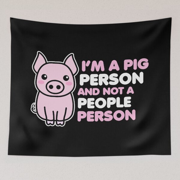 Item preview, I am a pig person and not a people person designed and sold by 23mangoes.