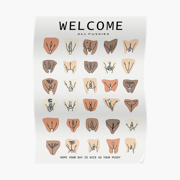 Alle Pussy gute Pussy - Lustige Vulva, Feministische Kunst - Körper positive Kunst Poster