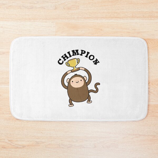 Item preview, Chimpion Champion Funny Chimpanzee Puns  designed and sold by punnybone.