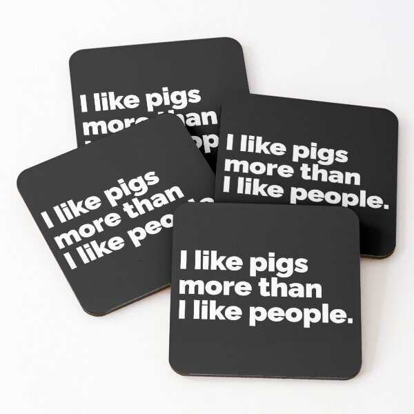 Item preview, I like pigs more than I like people designed and sold by 23mangoes.