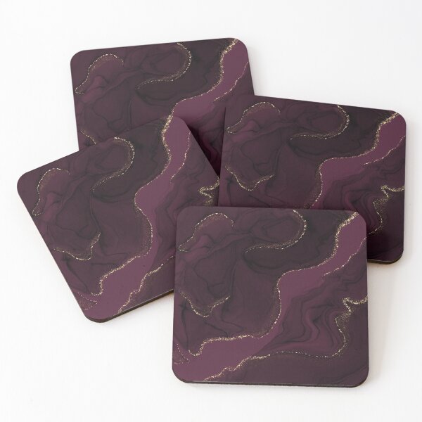 Item preview, Burgundy Color aesthetic marbling art designed and sold by Tanuja  Sharma.