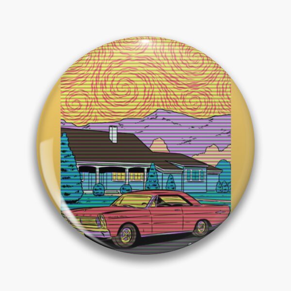 Item preview, Animated Retro Car in a neighborhood. designed and sold by Robisko Store.